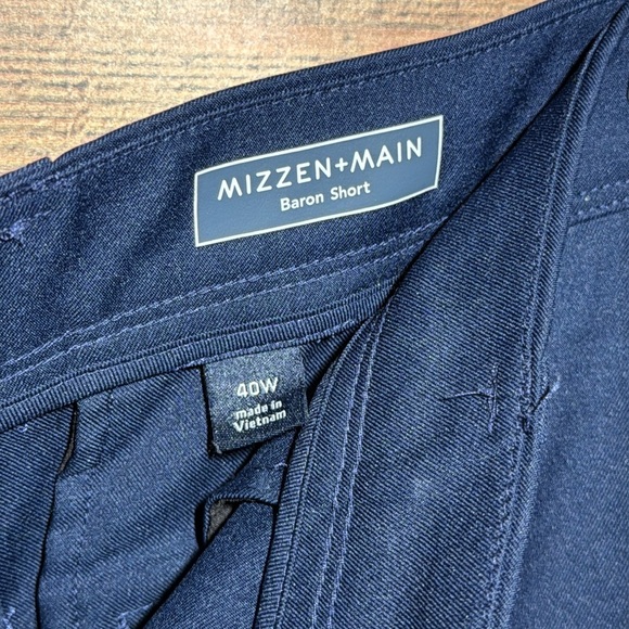 Mizzen+Main Baron Performance Golf Short Navy Blue Men’s size 40 Performance - Picture 3 of 9